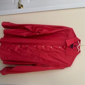 Geoffrey Beene Vibrant Red Classic Fit Shirt